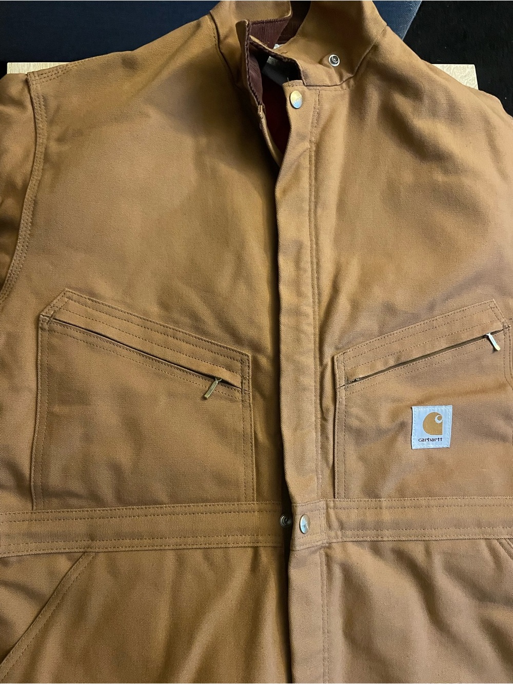 Men’s Carhartt Brown Premium Duck Canvas Field Jacket